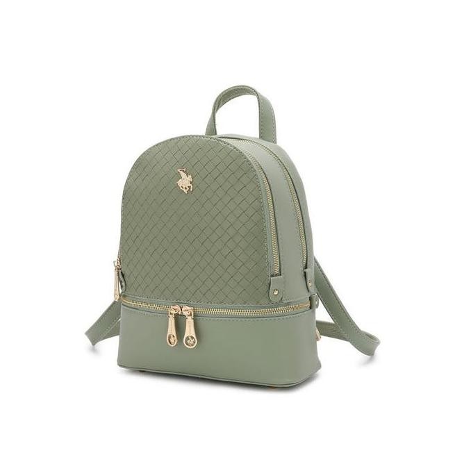 Murah Swiss Polo Backpack (Tas Ransel Wanita & Tas Punggung Wanita) - Hijau Wanita - Hfu 343