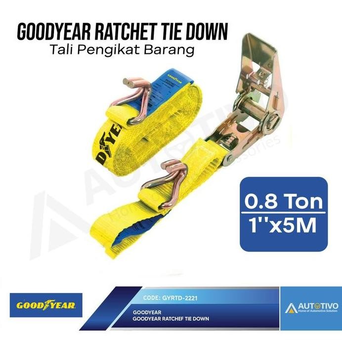 

Terlaris Goodyear Ratchet Tie Down Tali Pengikat Barang