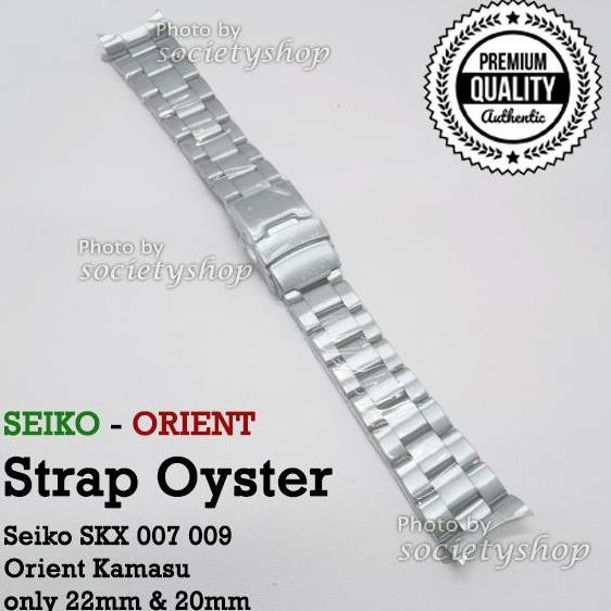 OYSTER STRAP Rantai Jam Tangan Seiko Orient Kamasu Watch 22mm tali 22