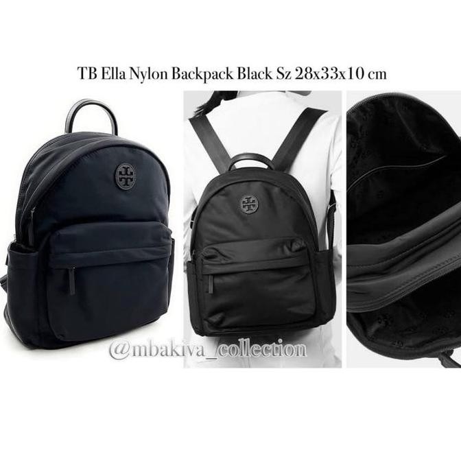 Murah Tb Ella Nylon Backpack Black