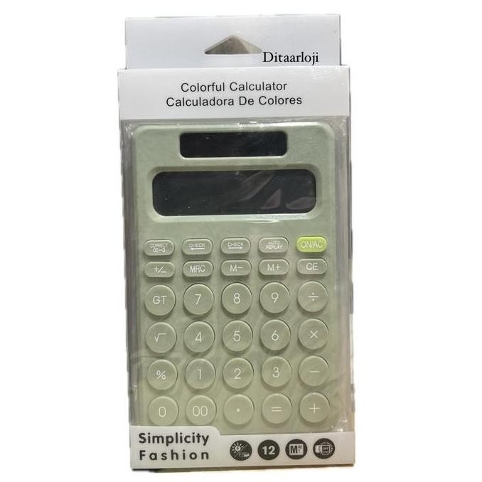 

restock Jual colorful calculator kalkulator 12 digit unik lucu warna tipis