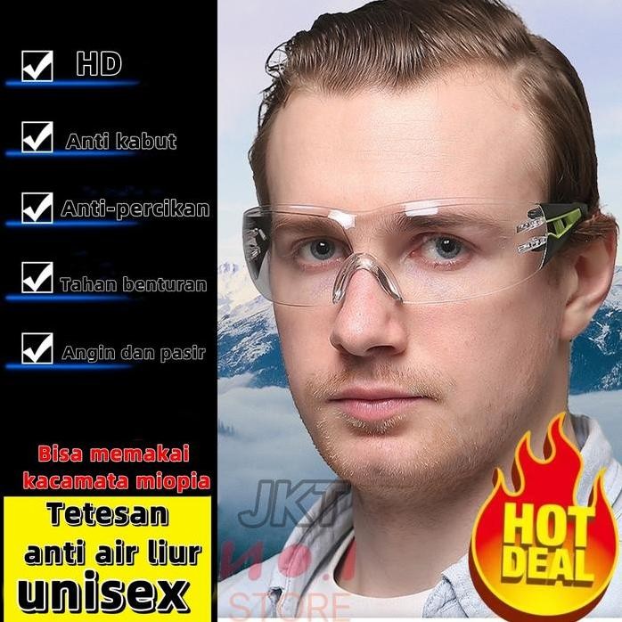 

Terlaris Kacamata Sepeda / Kacamata Motor /Kacamata Safety Anti-Fog Anti-Splash