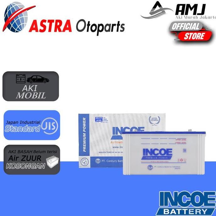 Terlaris Aki Genset Incoe Premium Astra N100 Aki Basah 12V / 100Ah