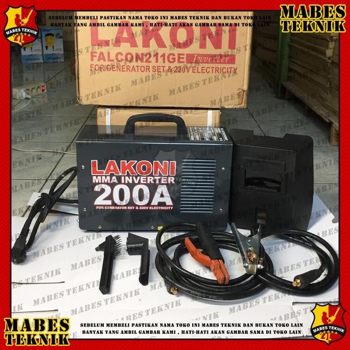 

Terlaris Mesin Las Trafo Lakoni Falcon 211 Ge / 211Ge - Inverter Listrik Genset