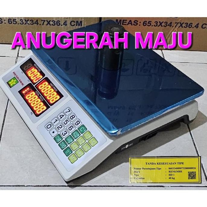 

Terlaris Timbangan Digital Meja Laundry Barang Buah Sembako 40 Kgx5G