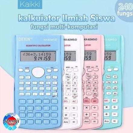 

restock Calculator Scientific Dexin 82MS 240 Fungsi Kalkulator Sekolah 350MS