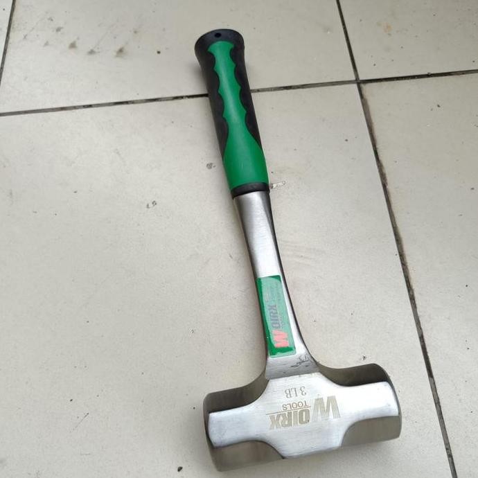 Palu Godam palu batu gagang besi 2 LB 1 kg 3 LB 1,5 kg WOIRX