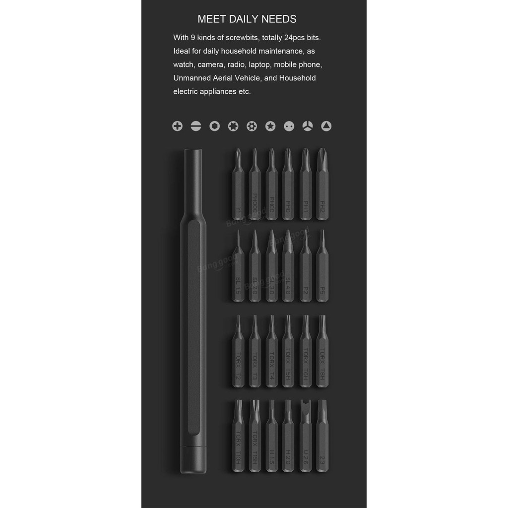 Original XIAOMI Mijia Wiha 24 in 1 Multi-purpose Precision Screwdriver