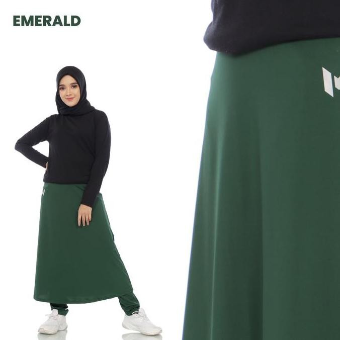 Muvaz Laila 80  - Rok Olahraga Wanita Pola Semi Payung Panjang 80 cm