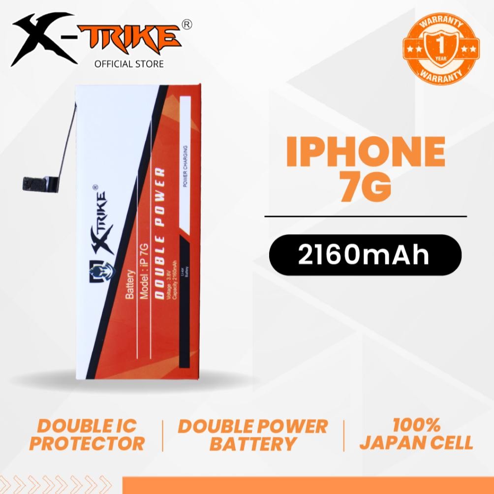 XTRIKE Baterai Iphone 7 - 7G Double Power
