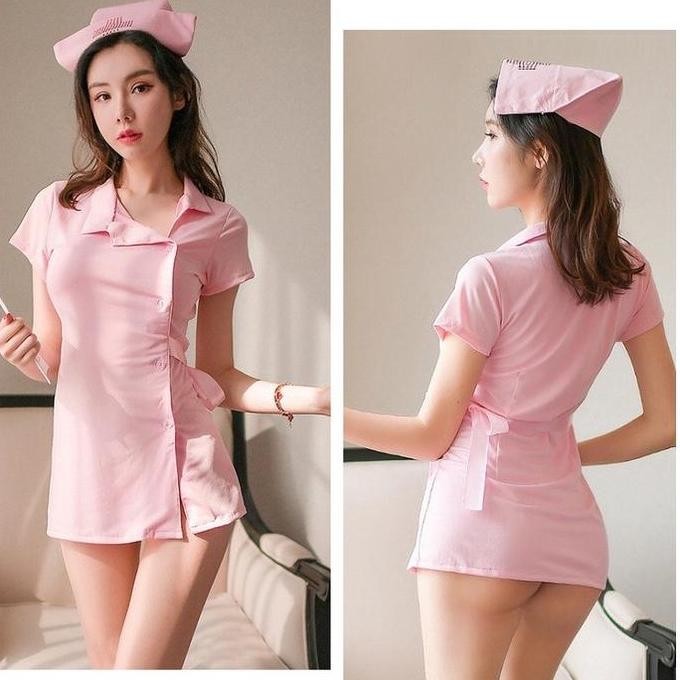 new  Sexy Lingerie Cosplay Nurse Perawat Suster Kostum Costume Hot Dokter