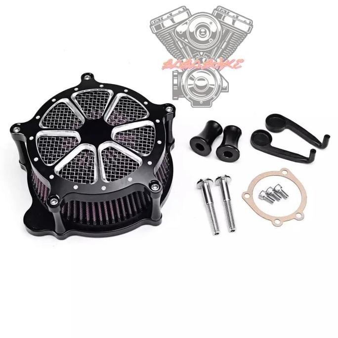 Air filter harley touring dyna softail fatboy filter udara billet