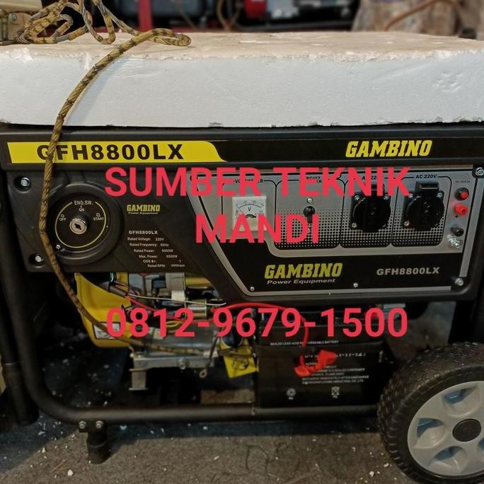 

Terlaris Genset Gambino Gfh 8800 Lx (Open Bensin)