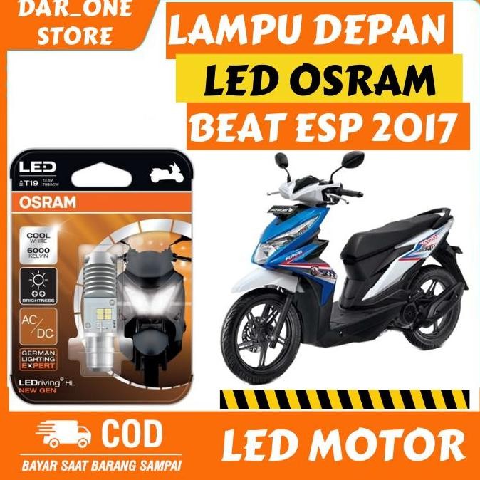 Lampu Depan LED Motor Honda Beat esp 2017 Original Osram