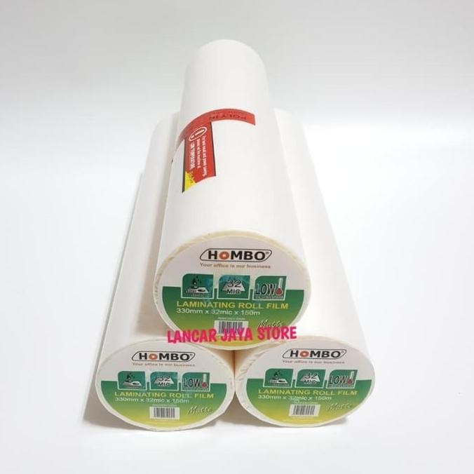 

ready !!! Plastik Laminating Hombo Roll Matte 330mm x 32Mic x 150m