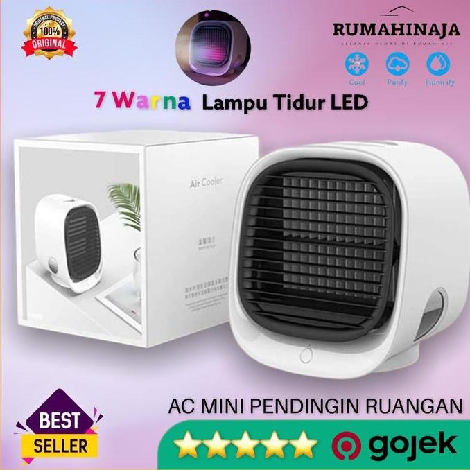 Ac Mini Portable Humidifier Untuk Kamar Dingin Pendingin Ruangan Led