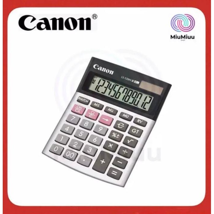

restock KALKULATOR WARNA WARNI DUAL POWER CANON LS-120Hi III CALCULATOR