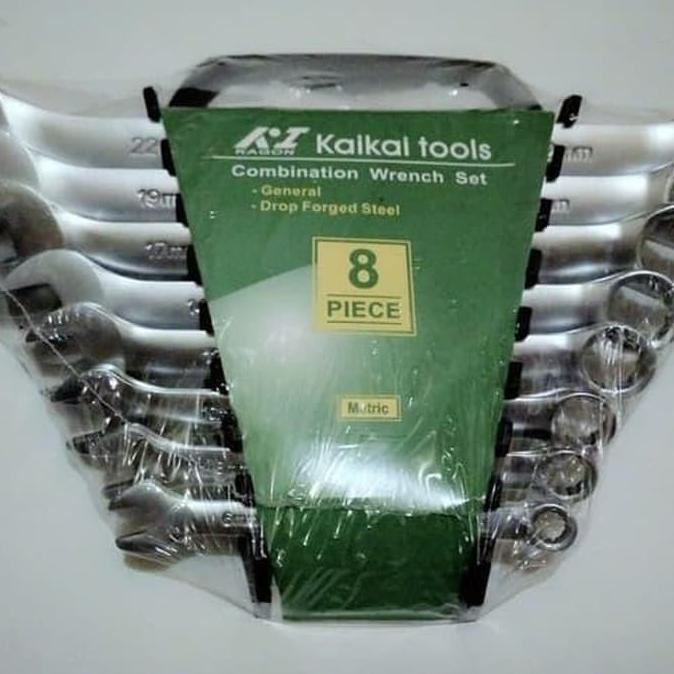Kunci Ring Pas Set 8 Pcs Kagon Kaikai 6MM - 22MM High Quality/kunci lengkap full set/kunci 1set leng