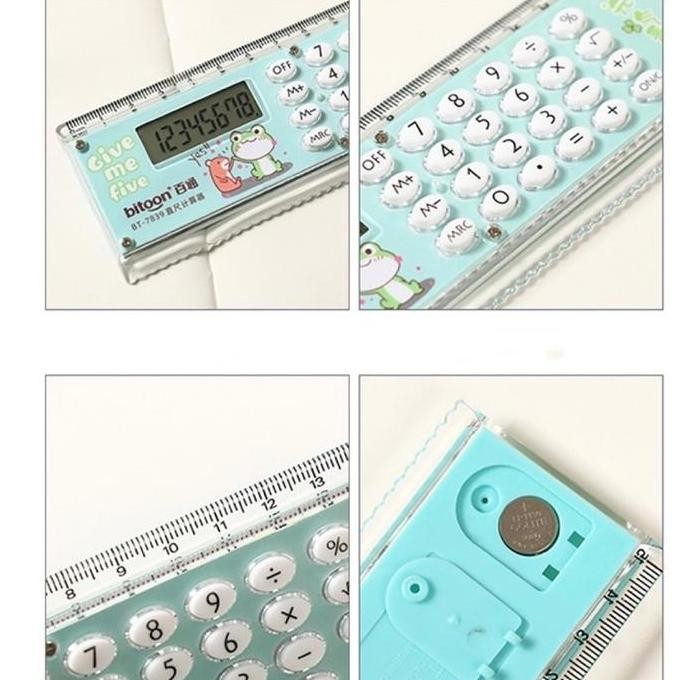 

restock Kalkulator penggaris kecil lucu mini calculator rules