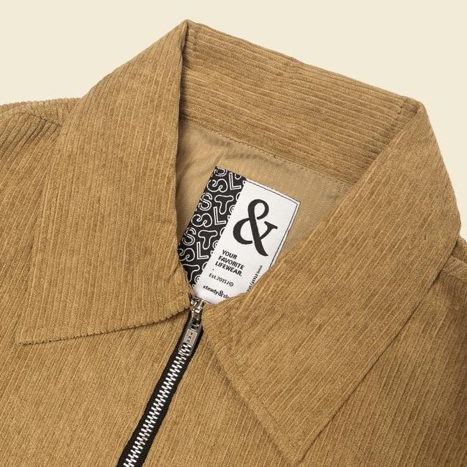 Sale Steady&Slow - Boyle Corduroy Half Zip Jacket | Pullover Jacket | Retro Jacket