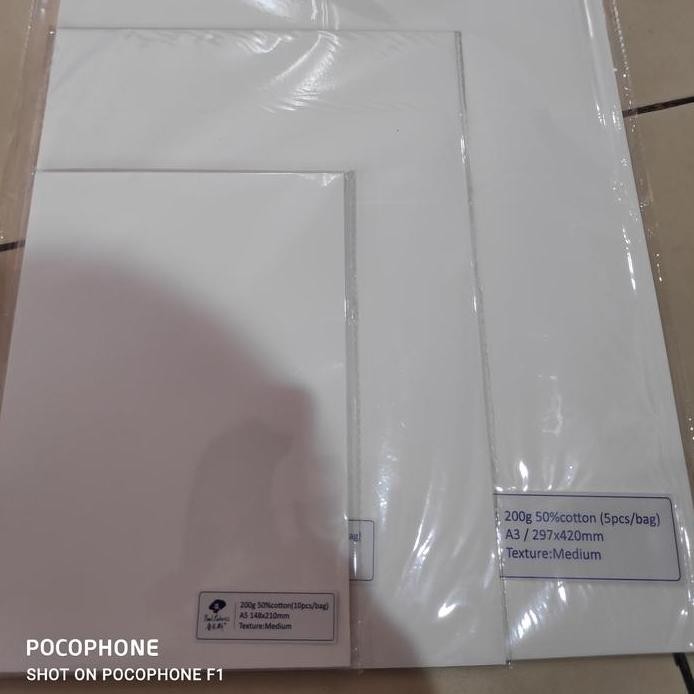 

ready paul rubens watercolor paper 200gsm 50%cotton A5/A4