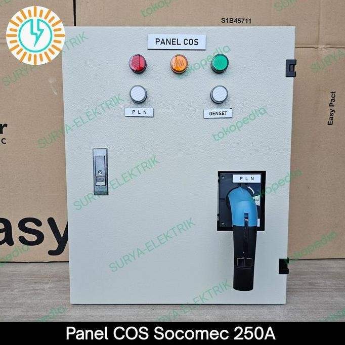 

Terlaris Panel Cos Ohm Saklar Pln Genset Socomec 250A 250 A Amper Box 1.5Mm Ori