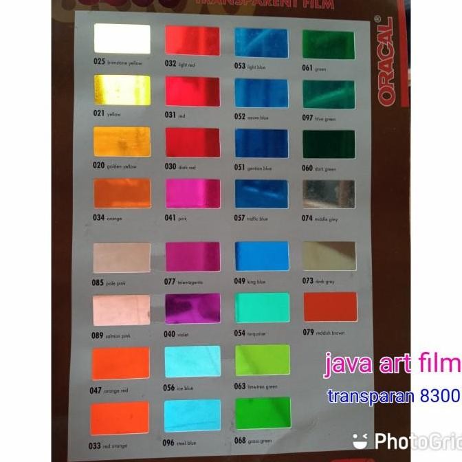 Y&T stiker transparan 8300stiker kaca warna ready warna