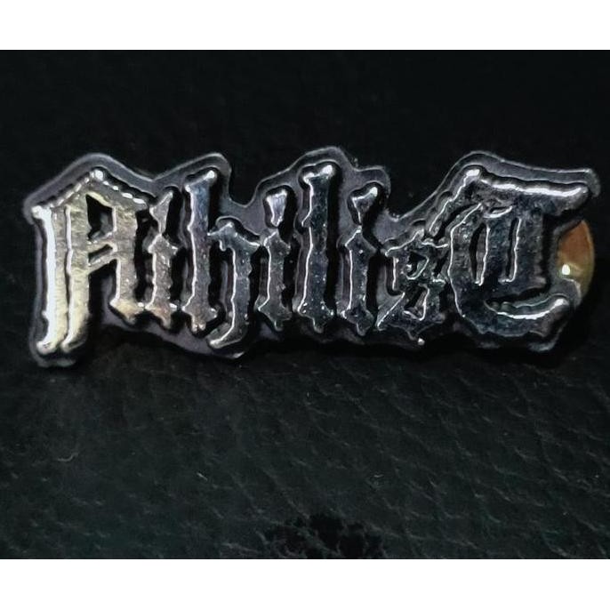 NIHILIST BAND LOGO Metal Badge Emblem Enamel Pin Accessories Band OSDM murah
