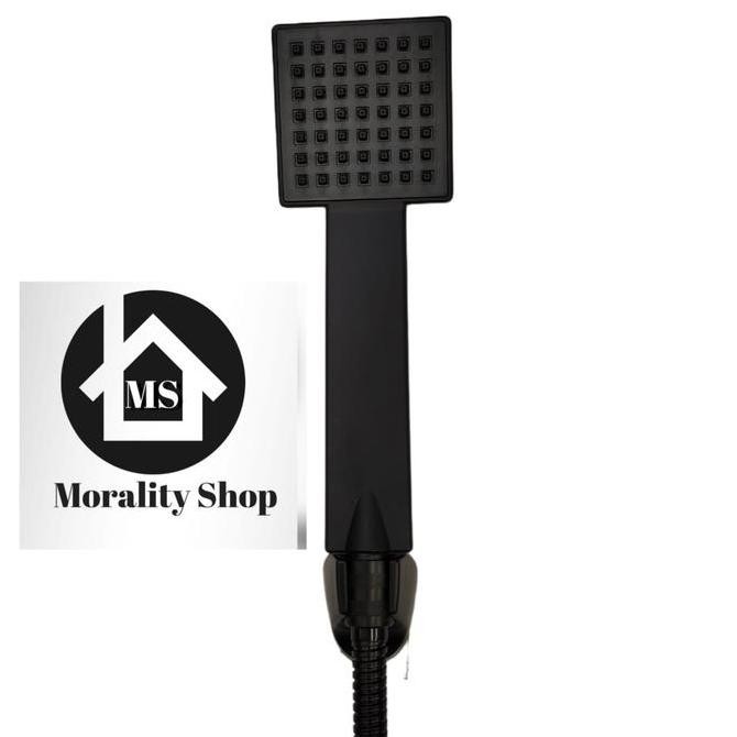 Promo Paket Kran Cabang 3/4 Hitam Dan Hand Shower Hitam Minimalis 17Bl Air Kotak Plastik