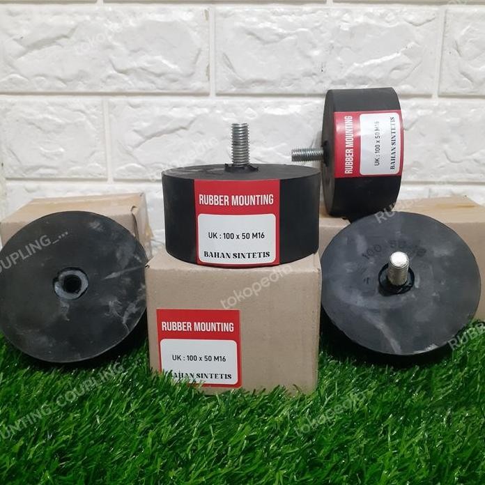 

Terlaris Karet Mounting Genset Uk 100X50 M16 Atau M14 . M12 Ready Semua Nya