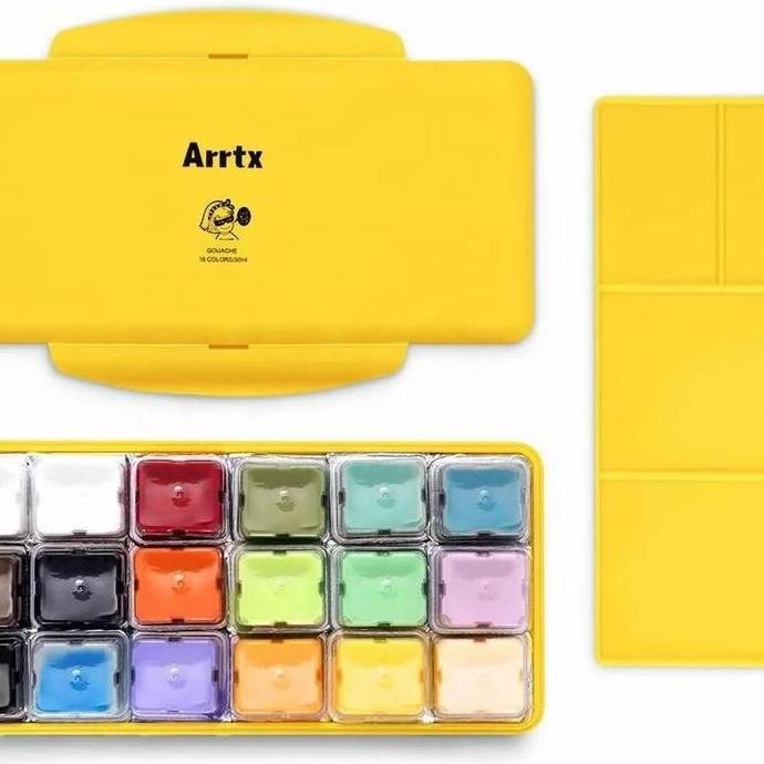 

ready arrtx gouache 18clr x 30ml (free mixing palette) special color set