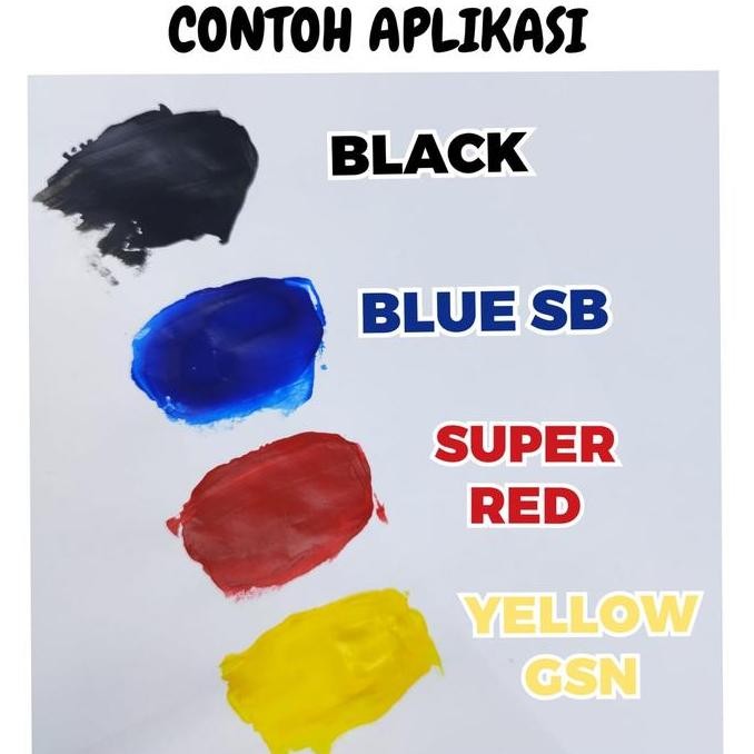 

ready CAT SABLON RUBBER GL PASTA CAT AKRILIK WARNA HITAM BLACK 500GR