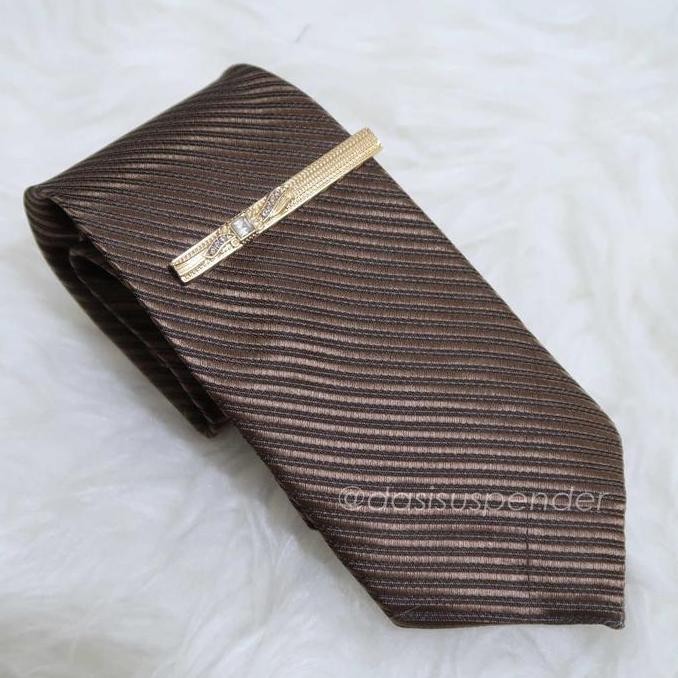 Penjepit Dasi Jepitan Dasi Pria  Executive Bahan Titanium Free Box murah