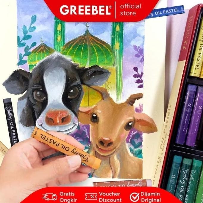 

ready GREEBEL ARTIST OIL PASTEL 36 WARNA / GREEBEL Crayon Artist 36 Warna