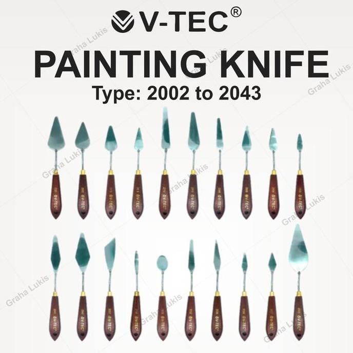 

ready V-Tec Paint Knife / Pisau Palet / Painting Knife