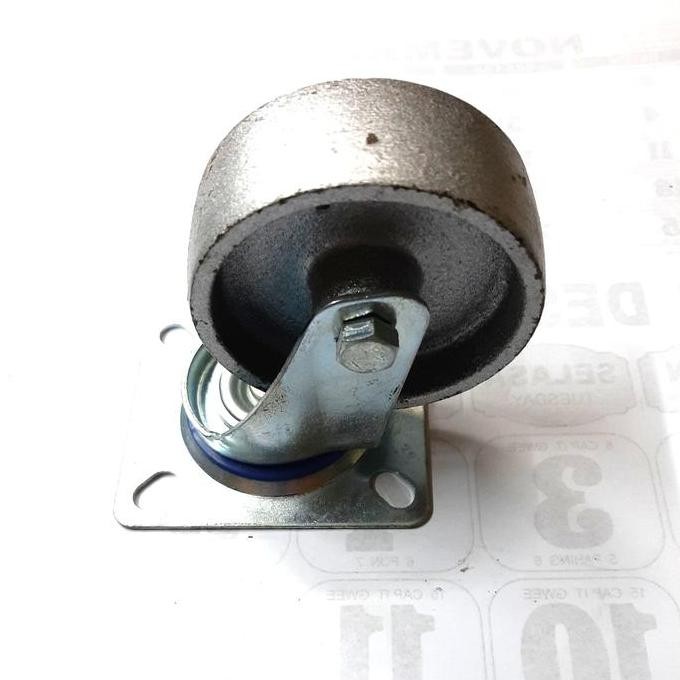 roda troli besi/roda besi untuk troli/roda besi light duty 3 hidup