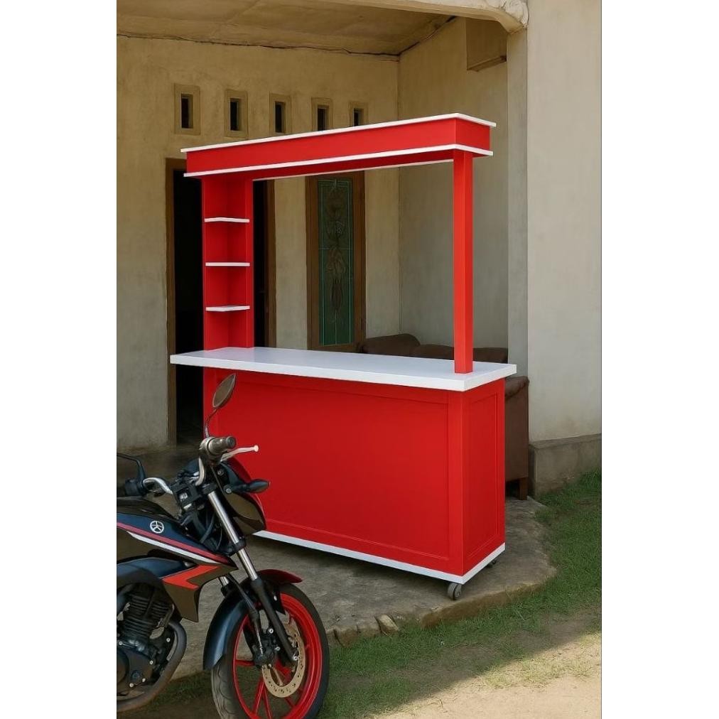 marr gerobak lipat booth lipat portable/ booth kayu/ booth jualan/ meja lipat murah mewah/ booth es 