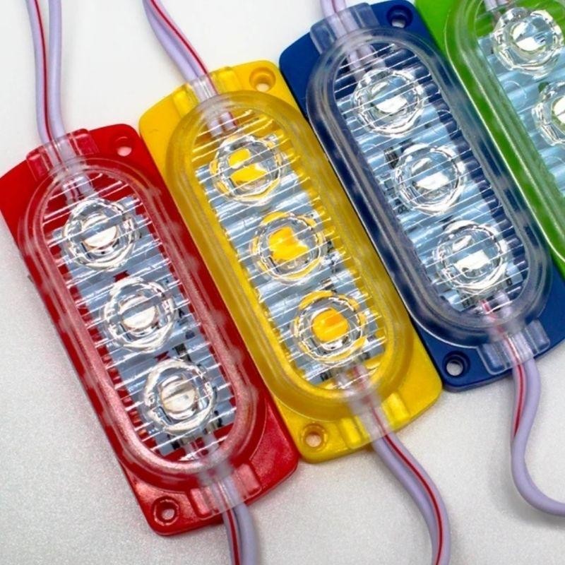 Tasya* Lampu Led 3 Mata Kedip Otomatis 24V