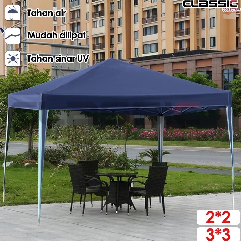 sele tenda lipat 3x3 tenda jualan pameran bazar gazebo/tenda jualan set lengkap tenda lipat dinding 