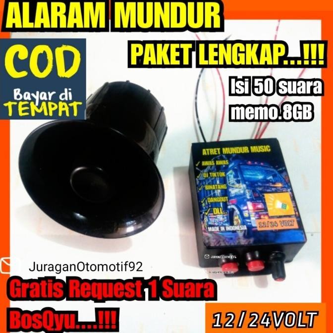 Murah Klakson Mundur Mp3 / Alarm Mundur Awas Awas / Atret Mundur Lagu / Alarm Mobil Mundur Suara 12/