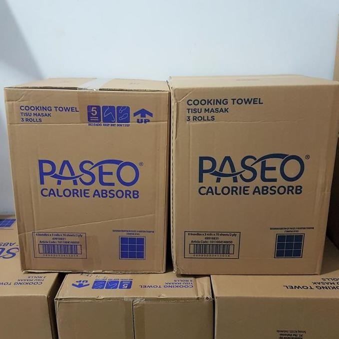 Paseo Tissue Dapur Isi 3 Roll-1 Dus-Grab Gojek Only