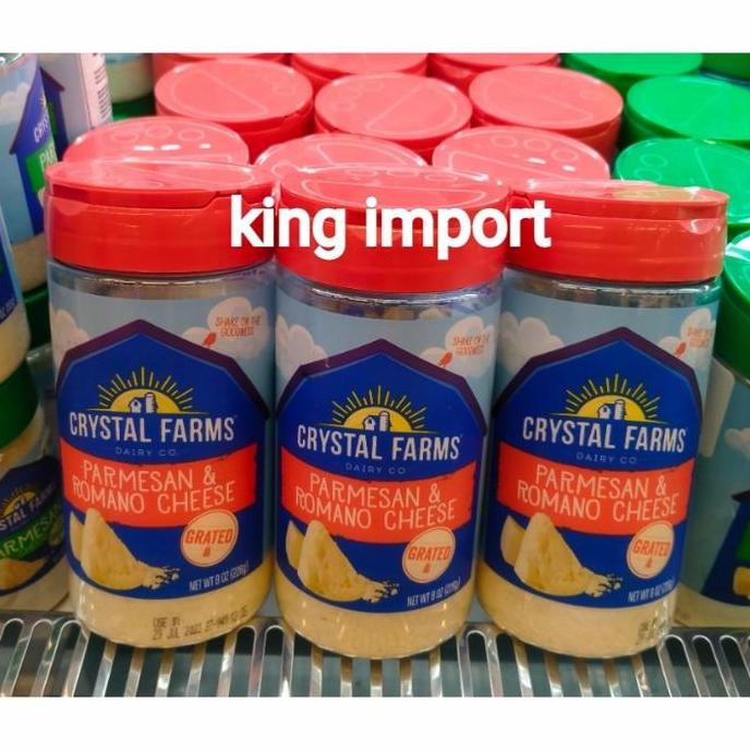 

Murah Crystal Farms Parmesan & Romano Cheese 226Gr / Keju Bubuk Farm