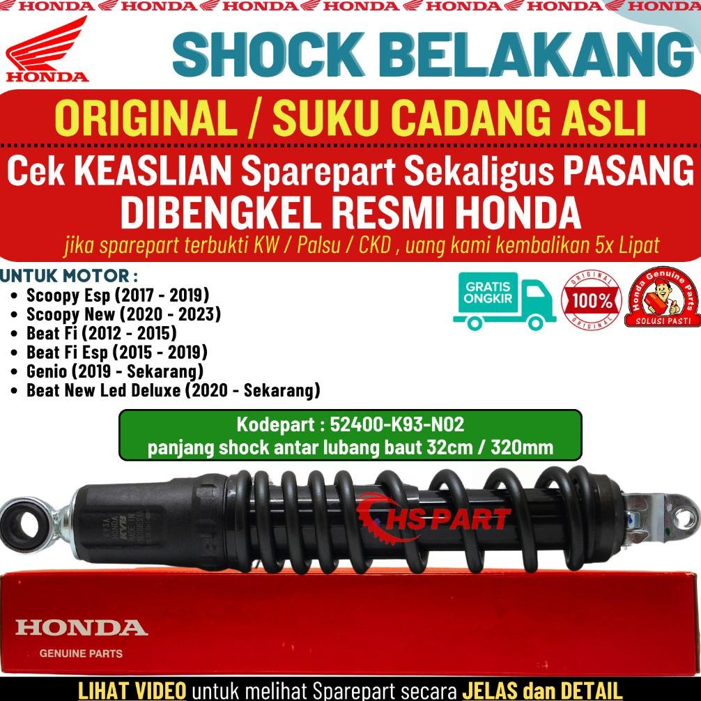 Shock Shockbreaker Belakang Scoopy Fi 2017 2018 2019 2020 2021 2022 2023 Original K93