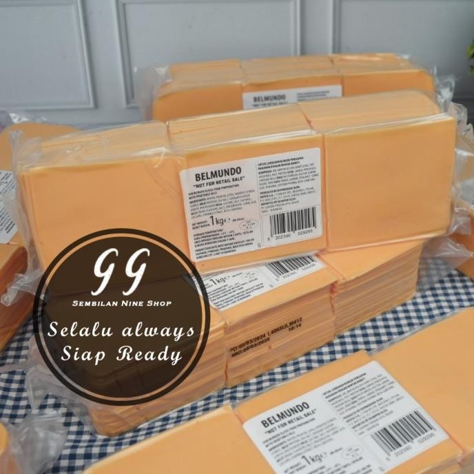 

Murah Belmundo Burger Slice Red Cheddar Cheese 1 Kg Keju Lembaran Oren