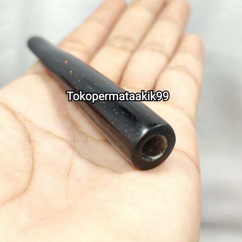 Original Pipa Cangklong Once Black Opal Multifungsi Lubang - Pipa Rokok Elegan Unik