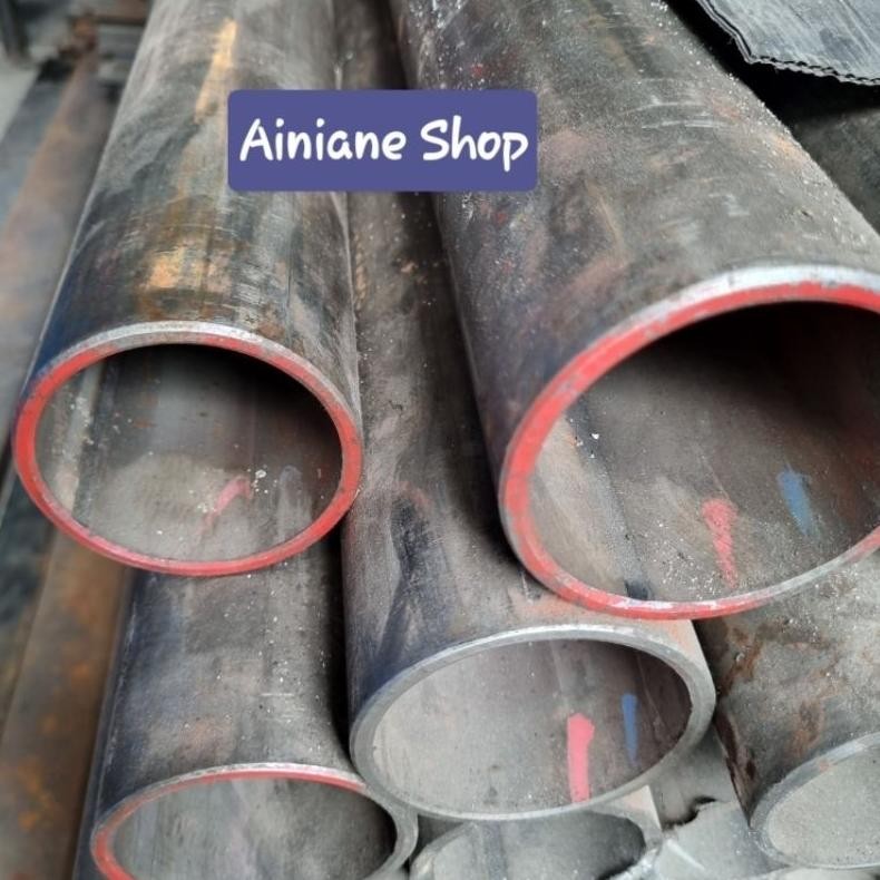 Original Pipa Besi Seamless Od 80Mm Id 70Mm Tebal 5Mm Panjang 25Cm - Potongan Pipa Besi