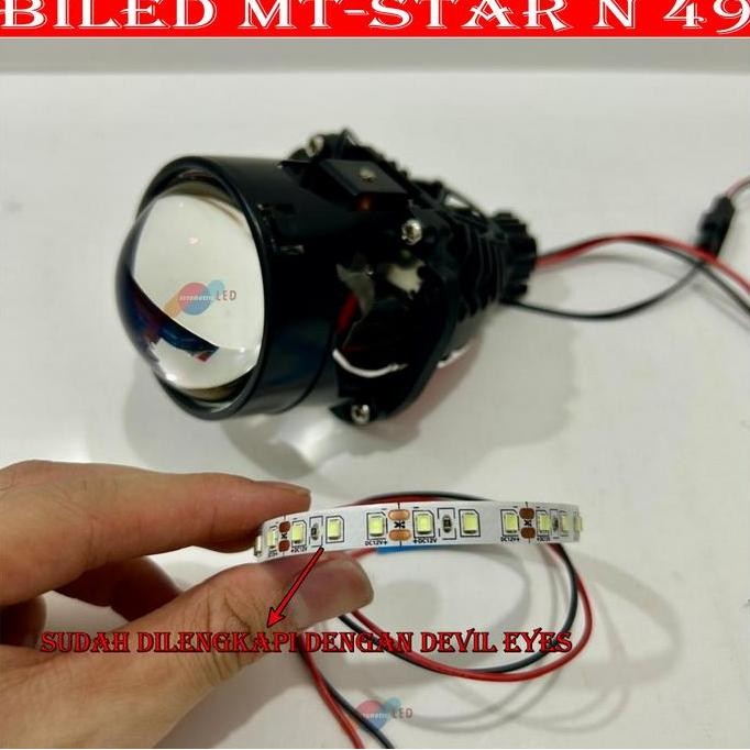 ORINAL LAMPU UTAMA PROJECTOR BILED MT-STAR N49 2,5 INCHI 60 WATT BLUELENS BILED MT-STAR PREMIUM QUAL