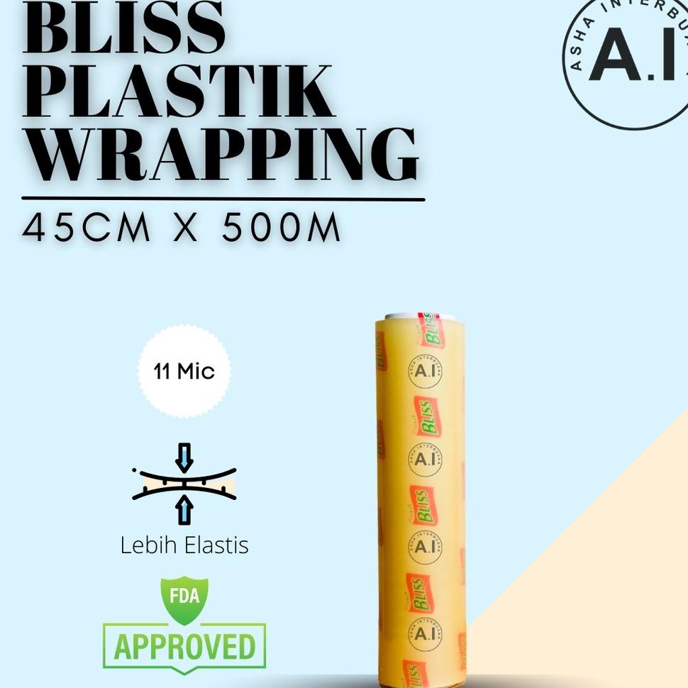 Bliss Plastik Cling Wrap Plastik Wrapping Makanan Plastik Wrapping Makanan 45Cm X M