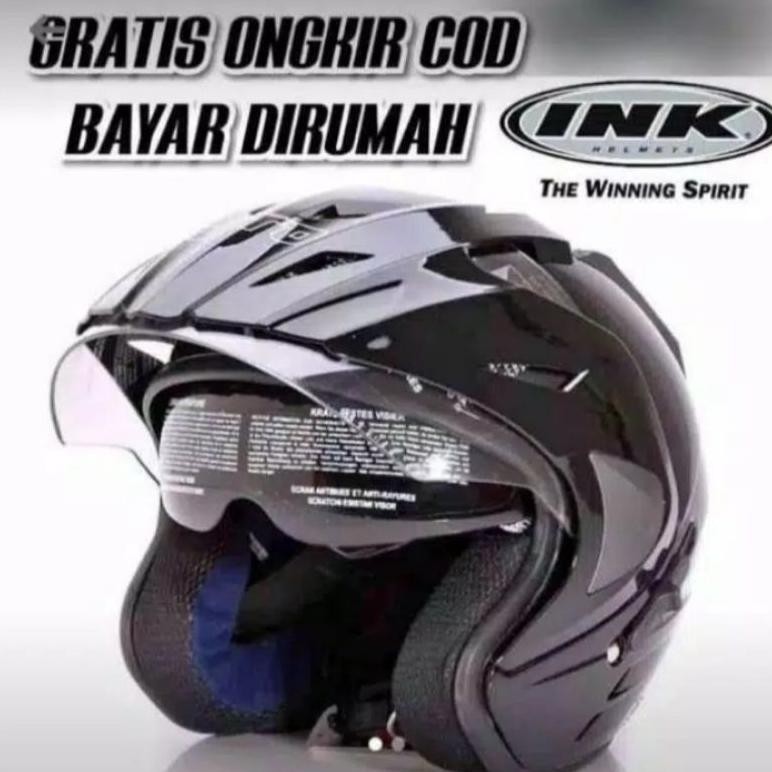 Produk Baru Helm INK Double Visor SNI Helm Full Face Original Packing Kardus + Bubble Wrap
