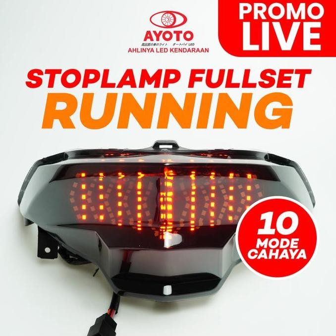 (LIVE C) STOPLAMP FULL SET RUNNING MOTOR VARIO , BEAT FI/ESP , DAN DELUXE LED